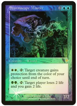 Magic the Gathering STORMSCAPE MASTER #75/350 Invasion Foil Blue Rare 2000 - Image 1