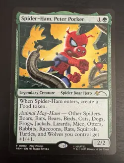 Spider-Ham, Peter Porker Play Promo Marvel's Spider-Man 0002 MTG NM Magic - Image 1