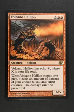 Magic The Gathering: Volcano Hellion - PLC - Rare - LP - MTG. - Image 1