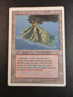 Volcanic Island Revised MTG Magic the Gathering - HP - 1994 - Image 1