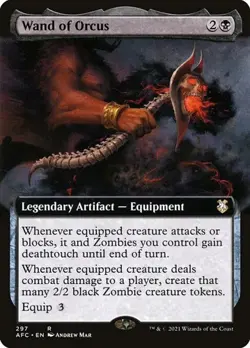 Wand of Orcus - Extended Art AFC LP MTG - Image 1