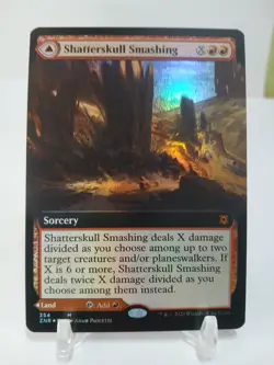 Mtg Zendikar Rising Shatterskull Smashing Extended Art Foil Nm Condition - Image 1