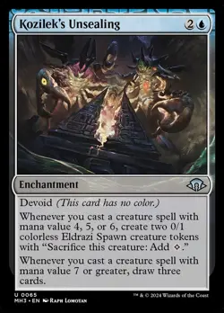 1x Kozilek's Unsealing (FOIL) - NM - See Pic for Set - SPARROW MAGIC - Image 1
