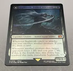 Magic: The Gathering Creature Sephiroth, Fabled Soldier Mythic Foil - Image 3