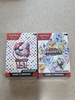 Lot of 2 - Pokemon S&V - Prismatic Evolutions + 151 Booster Bundles - [Sealed] - Image 1