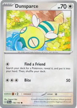 x4 Dunsparce - 156/193 - Common Pokemon SV02 Paldea Evolved M/NM - Image 1