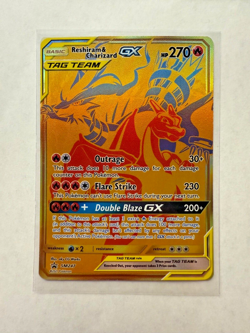 Reshiram & Charizard GX SM247 - Pokemon TCG SM Promos Full Art Holo - Image 1