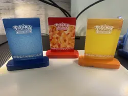 Pokemon TCG Ultra PRO Deck Display Stands- Red, Yellow, Blue (3) - Image 4