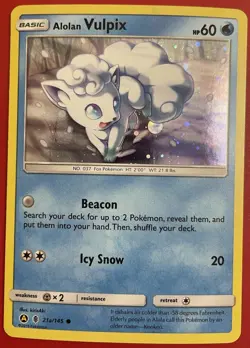 Pokemon Alolan Vulpix 21a/145-Guardians Rising Holo Promo Alternate Art - Image 1