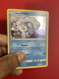 Pokemon Alolan Vulpix 21a/145-Guardians Rising Holo Promo Alternate Art - Image 4