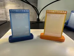 Pokemon TCG Ultra PRO Deck Display Stands Blue & Yellow (2) - Image 1