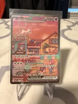 Pokemon TCG Mew EX SVP 053 Scarlet & Violet 151 Black Star Promo - Image 1