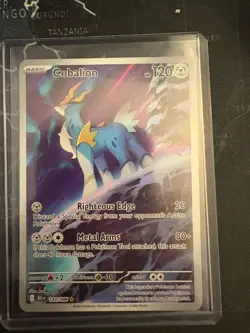 Cobalion 144/086 IR Black Bolt - Pokemon TCG - Illustration Rare - NM - Image 2