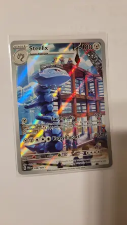 STEELIX 208/182 POKEMON TCG SV04: PARADOX RIFT ILLUSTRATION RARE NEAR MINT - Image 1