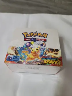 Pokemon Scarlet & Violet Surging Sparks Booster Box TCG Factory Sealed 36 Packs - Image 1