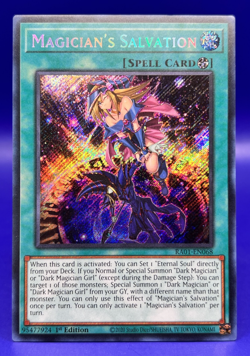 Yugioh Magician's Salvation RA01-EN068 Platinum Secret Rare 1st Ed NM - Image 1