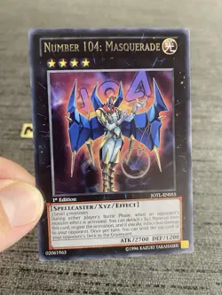 Carte Yu-gi-oh! Number 104 Masquerade JOTL-EN055 Rare Anglais Occasion - Image 3