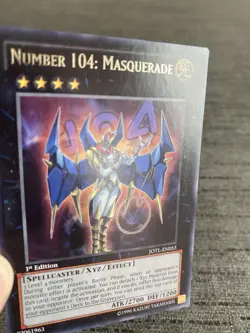 Carte Yu-gi-oh! Number 104 Masquerade JOTL-EN055 Rare Anglais Occasion - Image 4