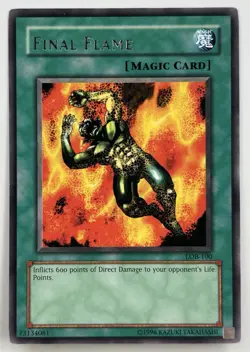 Yu-Gi-Oh! TCG Final Flame Legend of Blue Eyes White Dragon LOB-100 Unlimited - Image 1