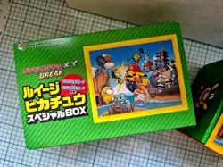 Pokemon Center Mario Pikachu Luigi set, Box, empty box, sleeves, 2016 (No Cards) - Image 2