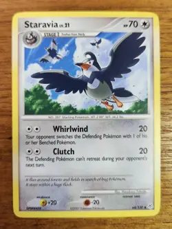 Uncommon Staravia Pokemon Card, Diamond & Pearl Set 64/130 - Image 1