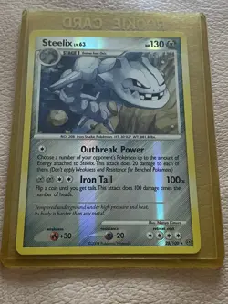 Steelix Pokemon card reverse holo Stormfront 2008 28/100 - Image 2