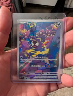 Pokemon TCG Temporal Forces Ghastly Card 177/162 Illustration Rare - Image 1