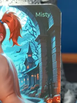 1/1 Only 1 Made Misty Pool Pokemon Halloween NSFW Topless Lonestar Customs Card - Image 3