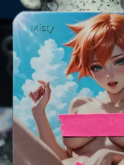 1/1 Only 1 Made Misty Beach NSFW Pokemon Topless F/N Lonestar Customs Waifu Card - Image 2