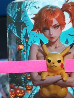 1/1 Only 1 Made Misty Pikachu Pokemon Halloween Topless Lonestar Customs Card - Image 2
