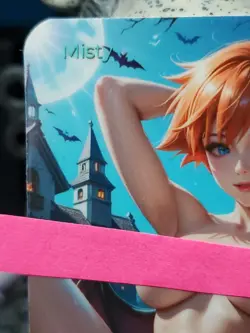 1/1 Only 1 Made Misty NSFW Pokemon Halloween Topless F/N Lonestar Customs Card - Image 2