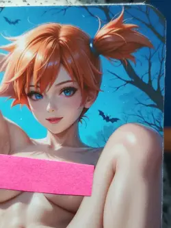 1/1 Only 1 Made Misty NSFW Pokemon Halloween Topless F/N Lonestar Customs Card - Image 3