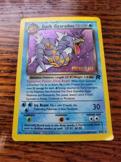 Dark Gyarados 8/82 Holo Team Rocket Prerelease Promo Pokemon Card - PL!! - Image 1