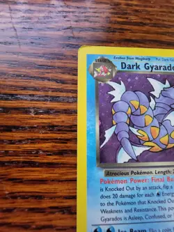 Dark Gyarados 8/82 Holo Team Rocket Prerelease Promo Pokemon Card - PL!! - Image 3