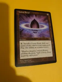 Lotus Petal. Tempest. Old Vintage. Magic the Gathering Card. - Image 2