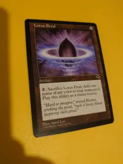 Lotus Petal. Tempest. Old Vintage. Magic the Gathering Card. - Image 3
