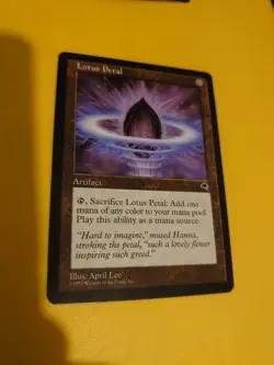 Lotus Petal. Tempest. Old Vintage. Magic the Gathering Card. - Image 4