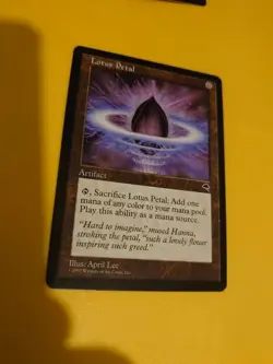 Lotus Petal. Tempest. Old Vintage. Magic the Gathering Card. - Image 5