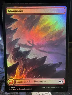 Mountain FULL ART FOIL #275 NM/M Tarkir Dragonstorm MTG Magic Card - Image 1
