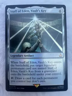 Staff of Eden, Vault's Key Universes Beyond: Assassin's Creed Foil Mythic 0076 - Image 1