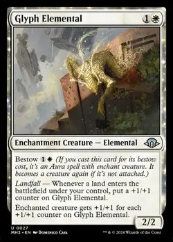 Glyph Elemental - Foil, Modern Horizons 3, Near Mint x 1 MTG - Image 1