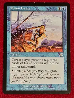 BRAIN FREEZE, MAGIC THE GATHERING SCOURGE SLIGTHLY PLAYED MTG SP - Image 3
