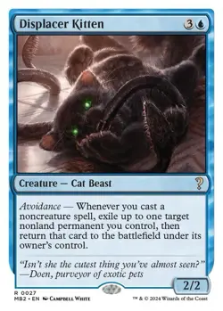 Displacer Kitten (White Border) Mystery Booster 2 Regular - Image 1