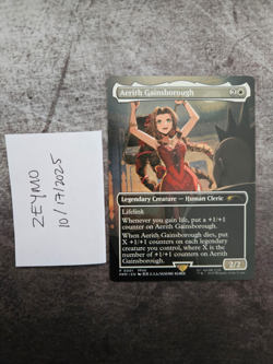 Aerith Gainsborough MTG Final Fantasy RC Promo - NM Condition - Ready To Ship! - Image 2