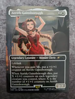 Aerith Gainsborough MTG Final Fantasy RC Promo - NM Condition - Ready To Ship! - Image 4