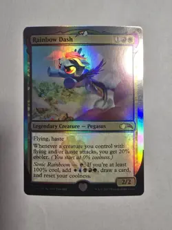 Rainbow Dash Secret Lair Drop Foil Magic The Gathering Mtg - Image 1