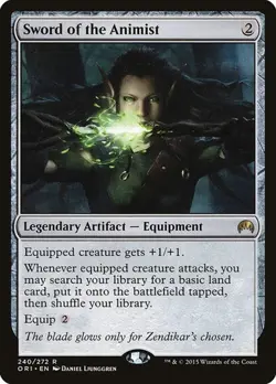 Sword of the Animist Magic Origins MP MTG - Image 1