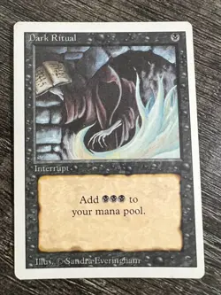 *Dark Ritual* - Never Played - MTG Revised - 1994 - English - Excellent - Image 1