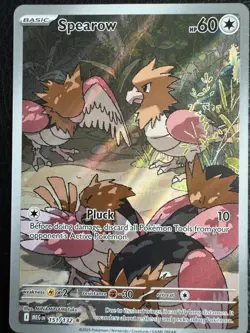 Pokemon TCG Mega Evolutions Spearow 151/132 Illustration Rare - Image 1