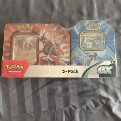 Pokemon Ex V-Tin + Window Tin Paldea legend Koraidon Miraidon 9 TCG Booster pack - Image 1